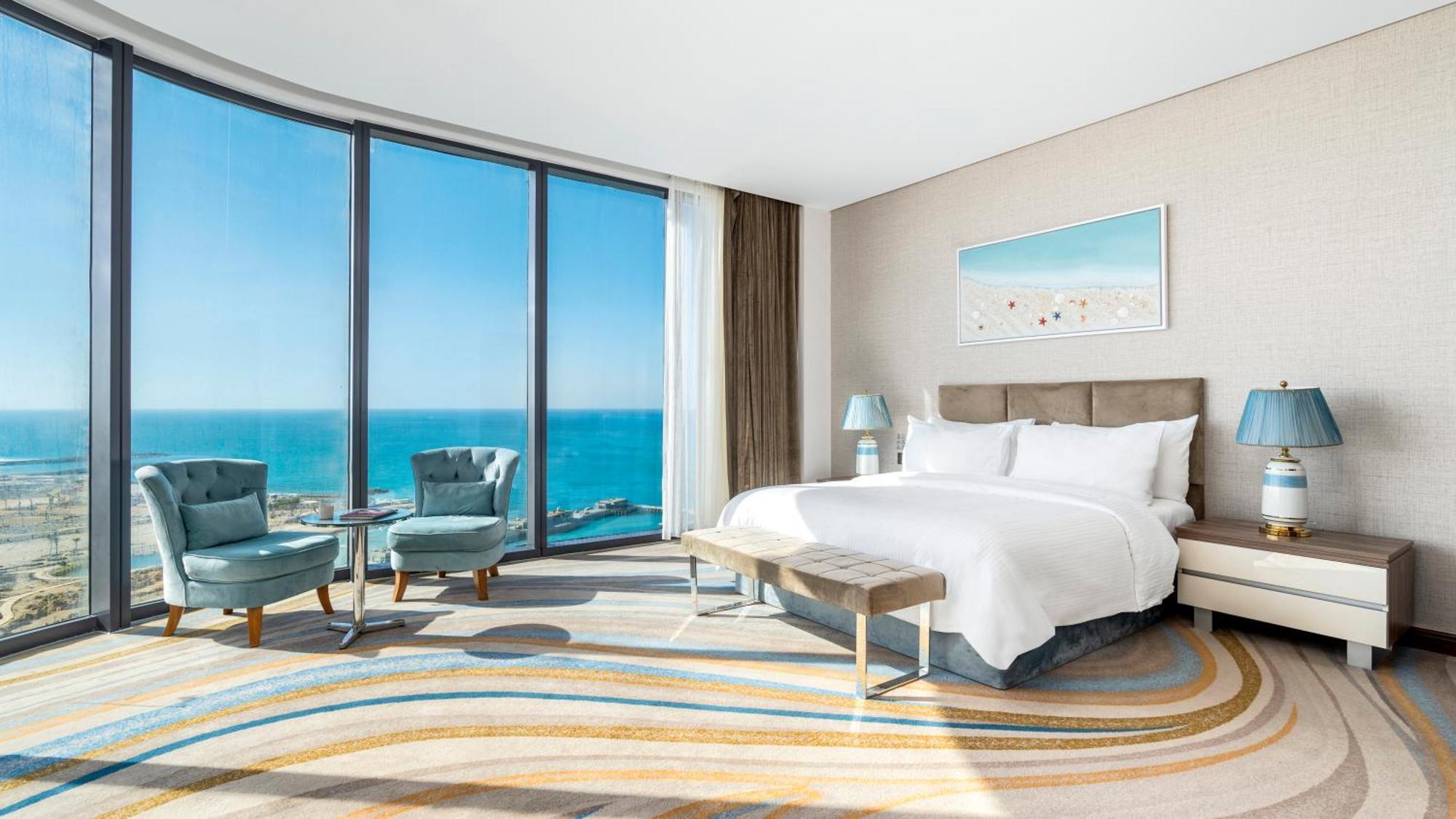 Rixos Premium Alamein العلمين المظهر الخارجي الصورة A bedroom at the hotel