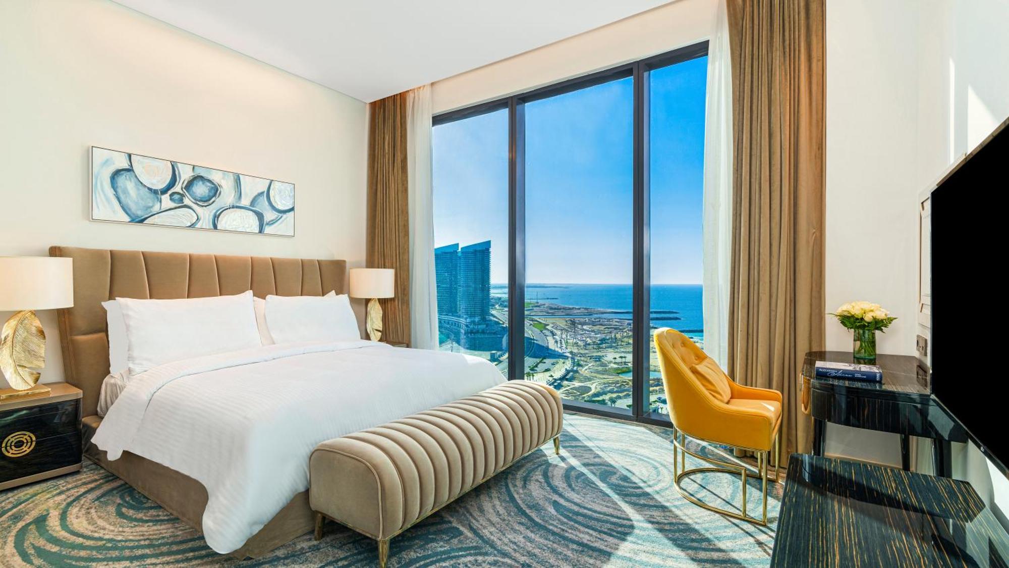 Rixos Premium Alamein العلمين الغرفة الصورة A bedroom at the hotel