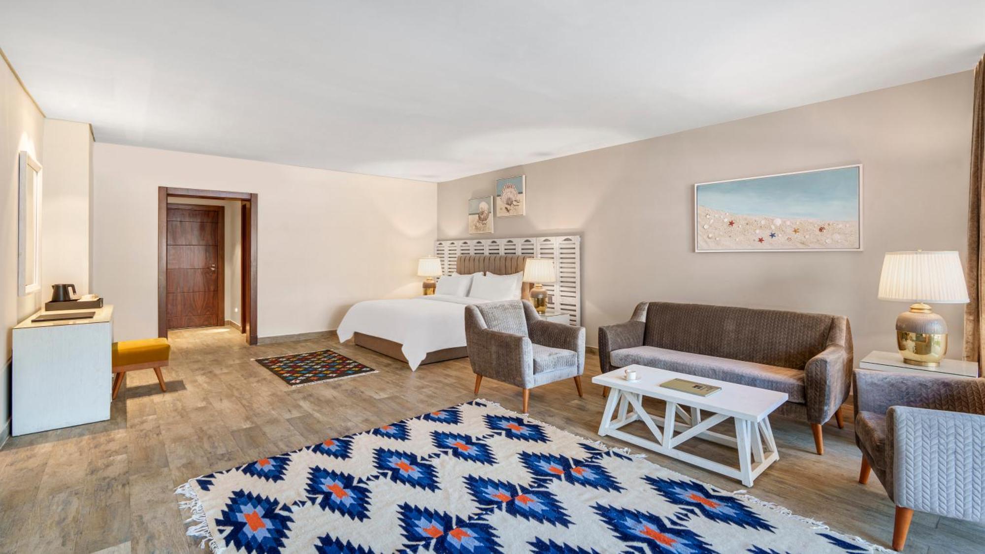 Rixos Premium Alamein العلمين المظهر الخارجي الصورة A bedroom at the hotel