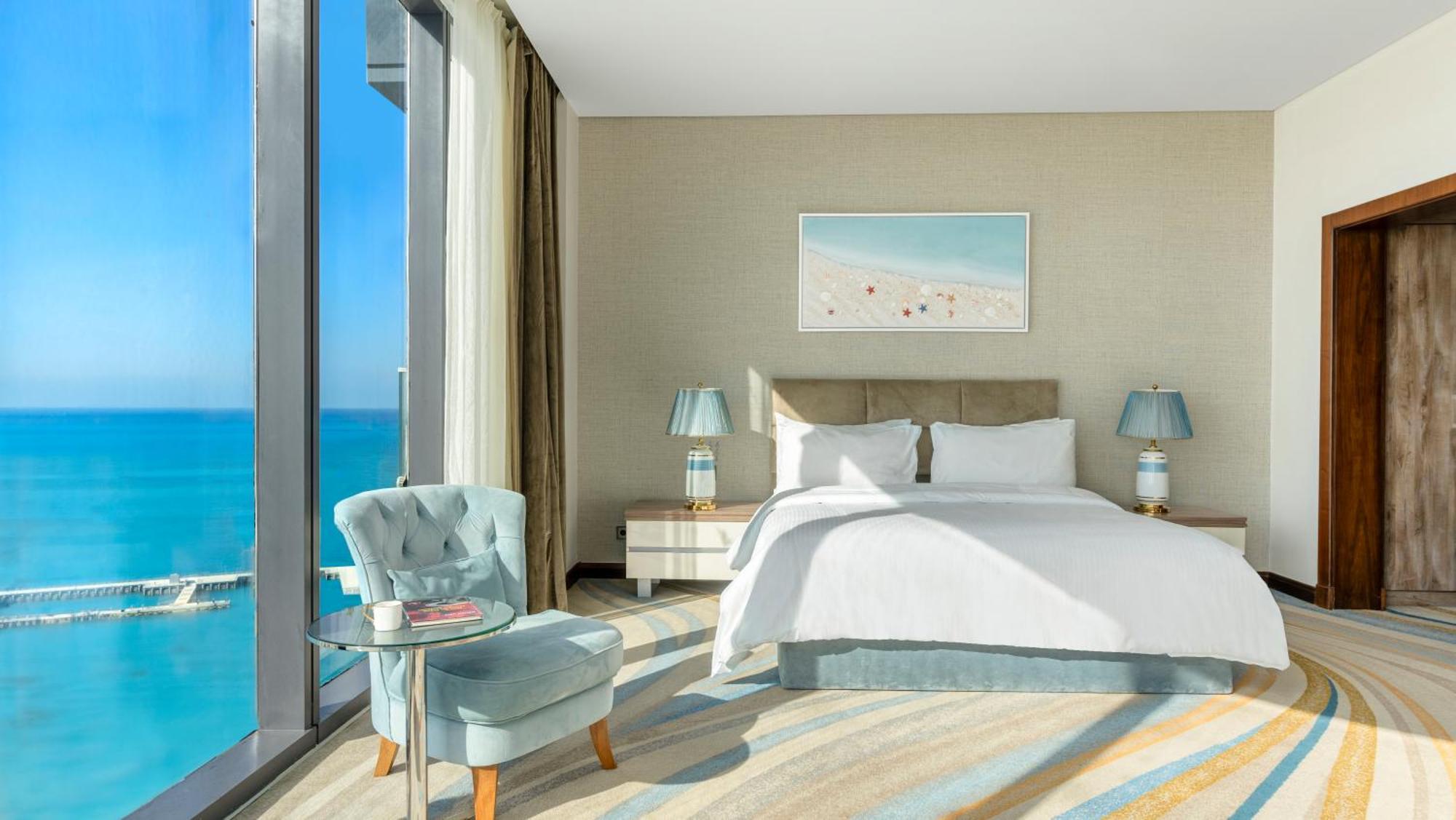 Rixos Premium Alamein العلمين الغرفة الصورة A bedroom at the hotel