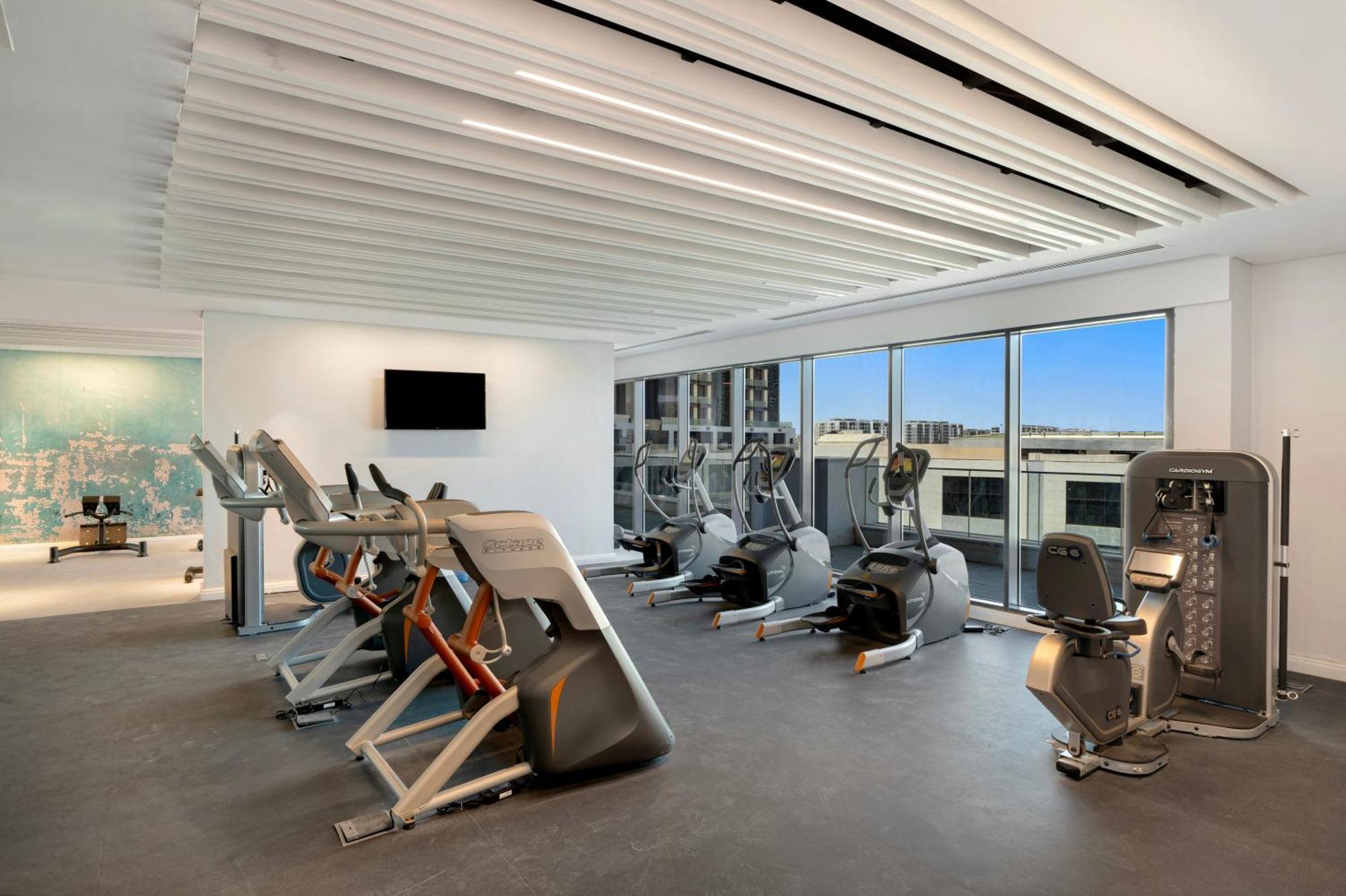Rixos Premium Alamein العلمين المظهر الخارجي الصورة The gym at the hotel